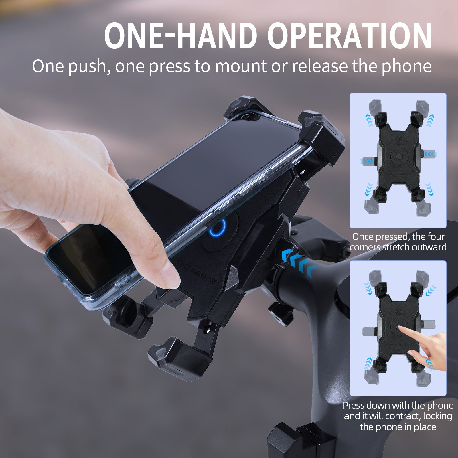 Phone Mount Holder, Black