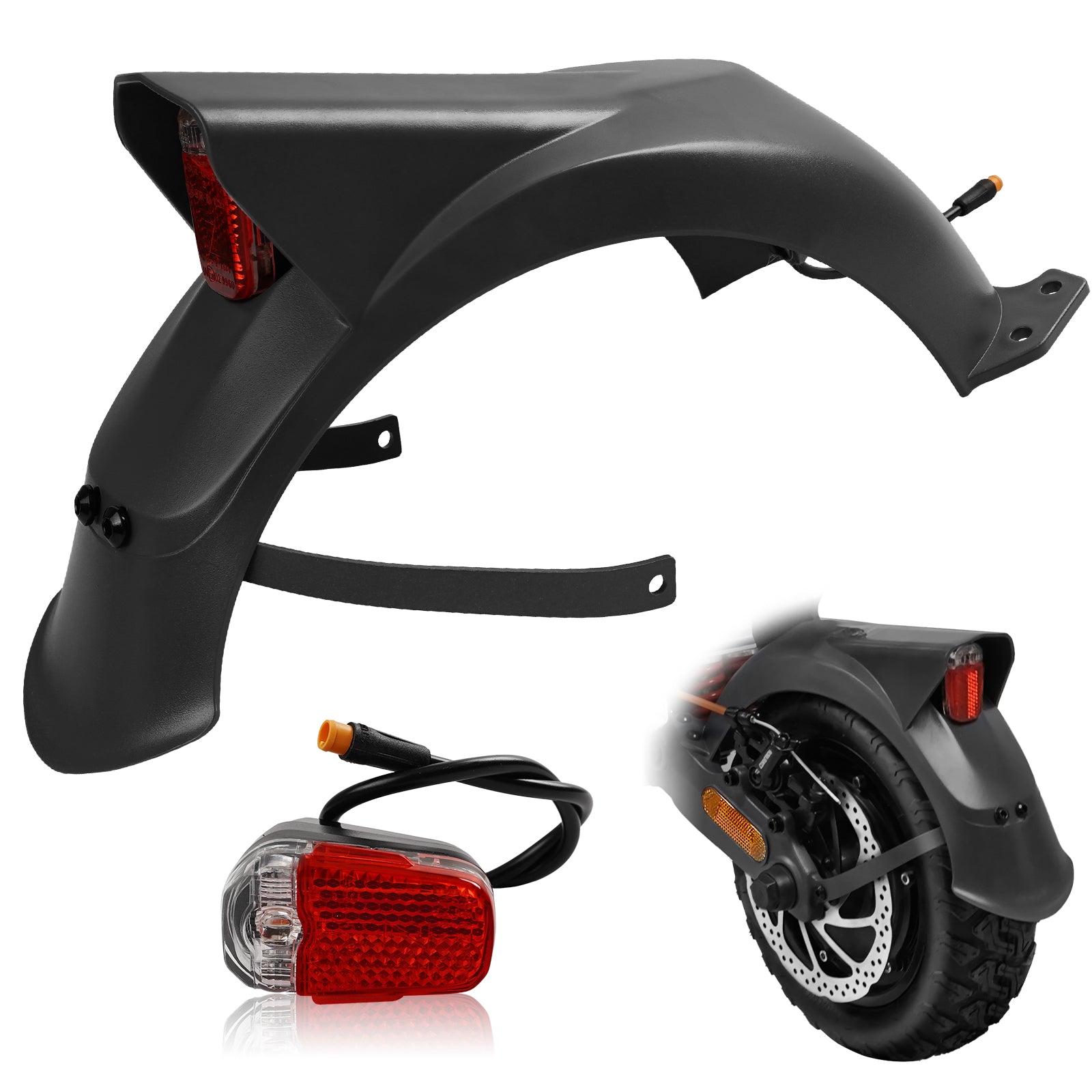 Rear Fender with Integrated Tail Light for RZ800