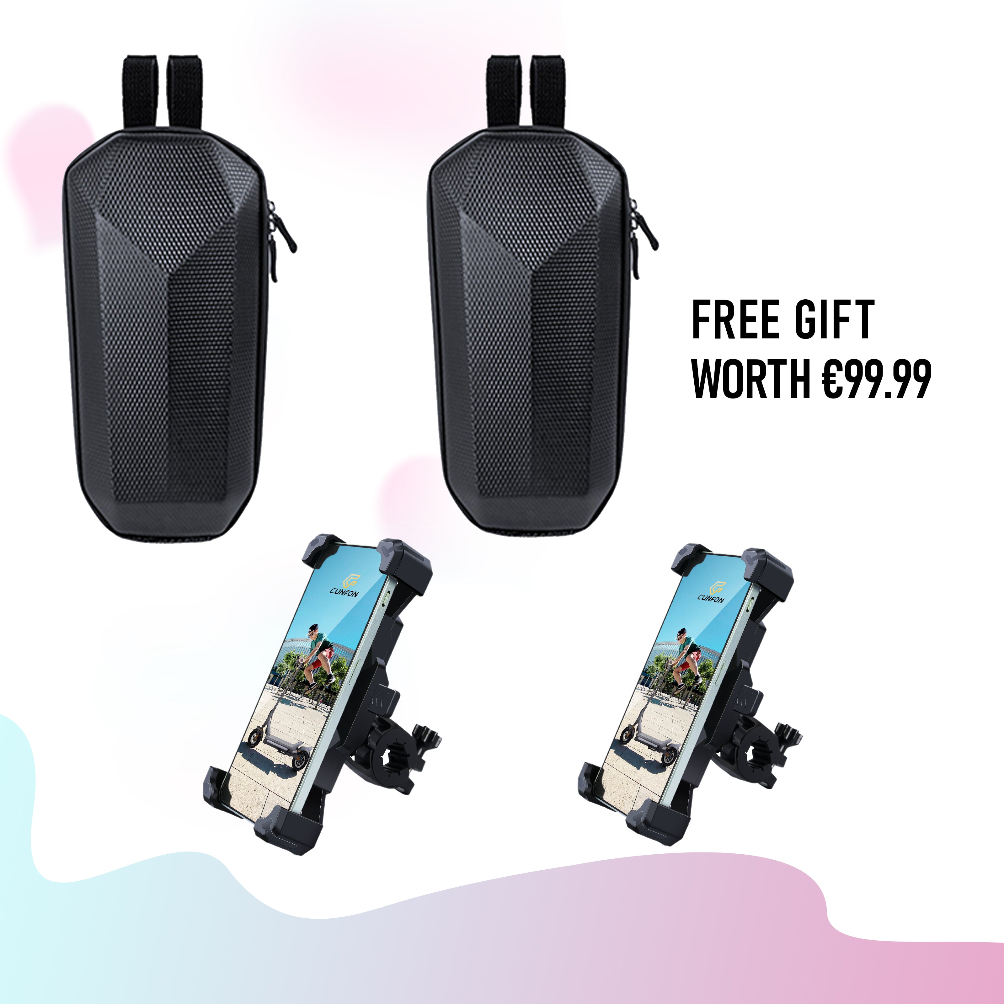 Scooter Bags * 2 & Phone Mounts * 2