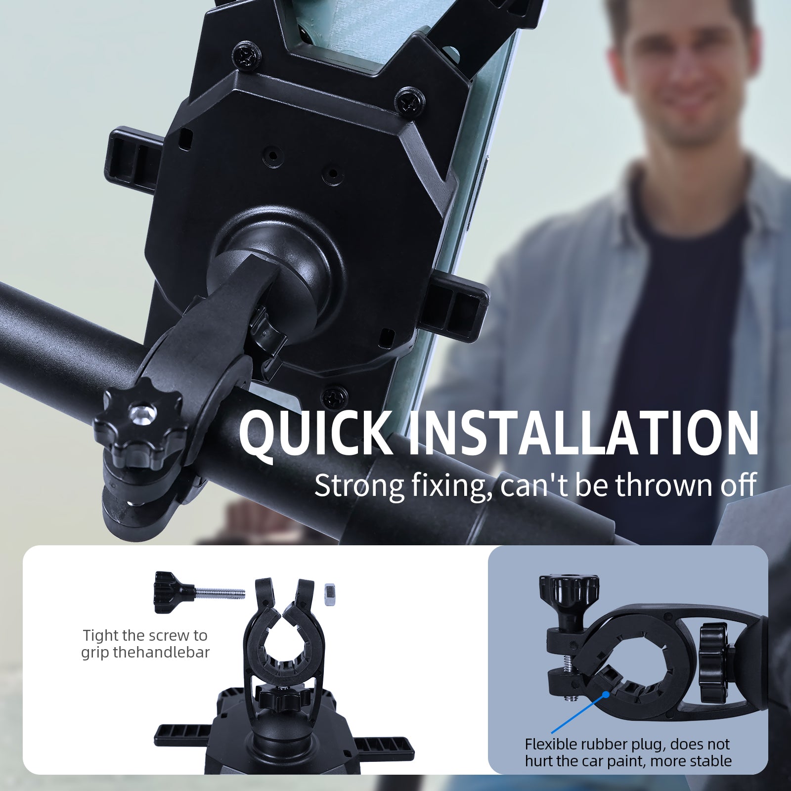 Phone Mount Holder, Black