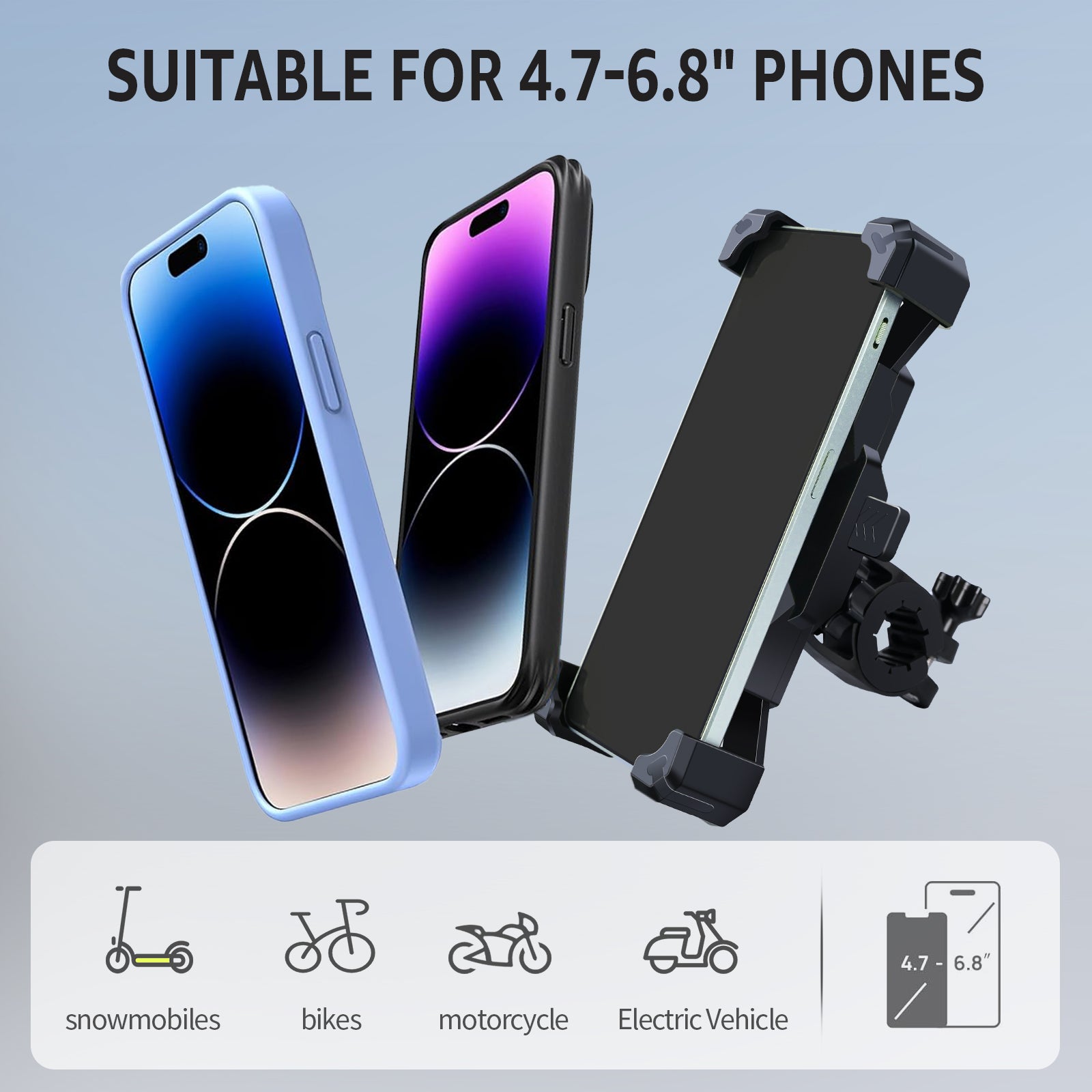 Phone Mount Holder, Black