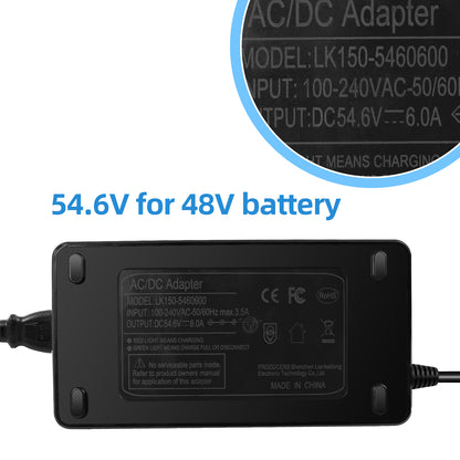 Chargeur rapide pour scooter électrique 48V 6A (1 prise) pour RZ800