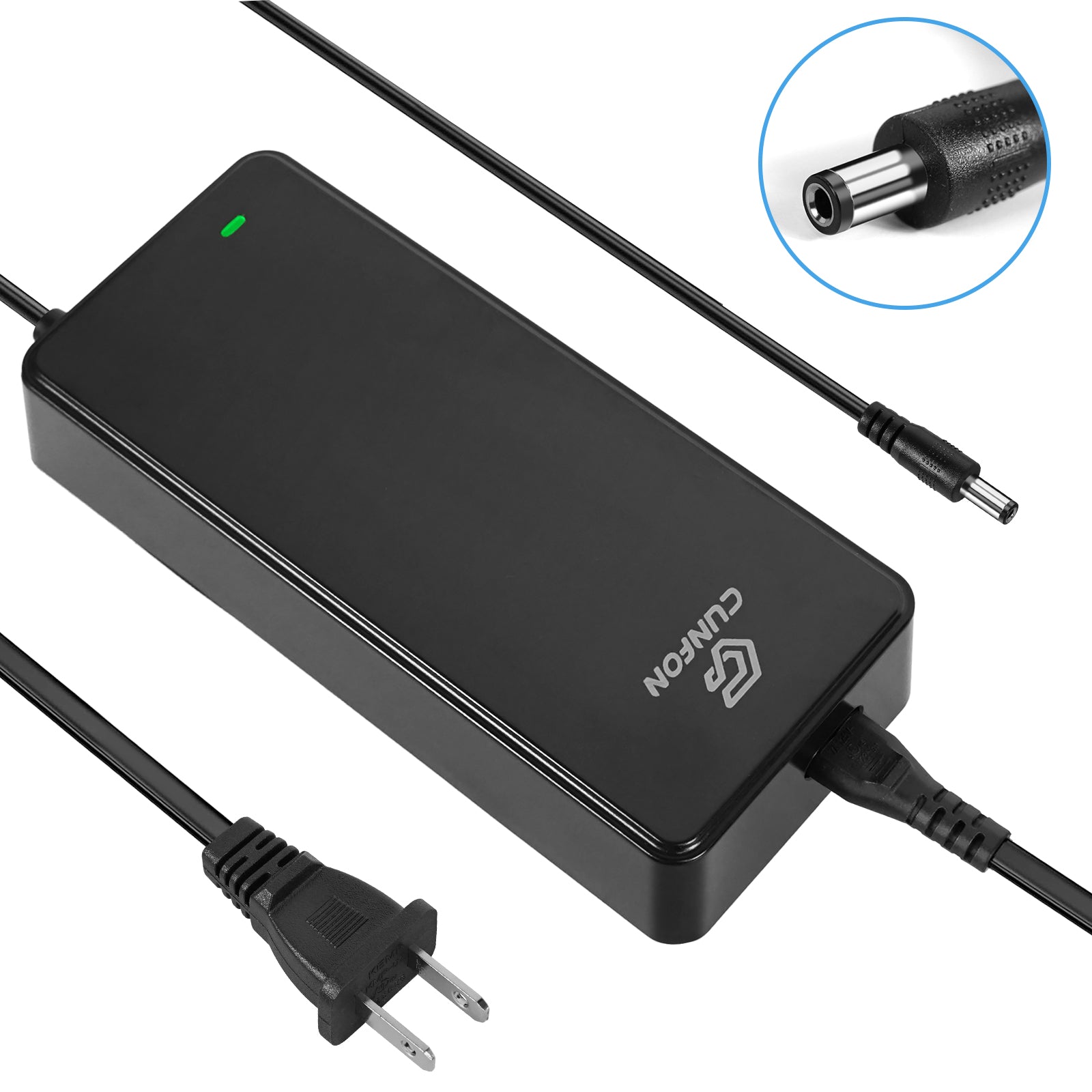 Caricabatterie per scooter elettrico RZ800, adattatore per caricabatteria da 48 V 2,5 A, spina da 5,5 mm a 1 polo